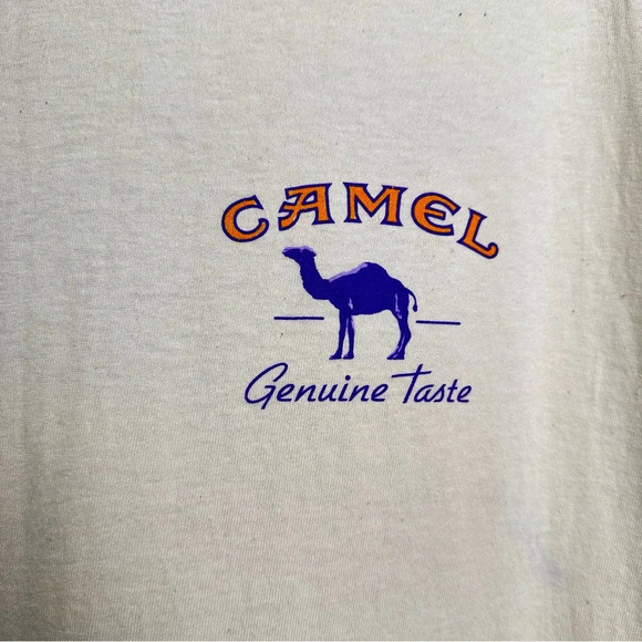 Vintage Deadstock Camel Tank Top Size XL 1995 Off White Purple 90s Skater Muscle - Picture 9 of 12